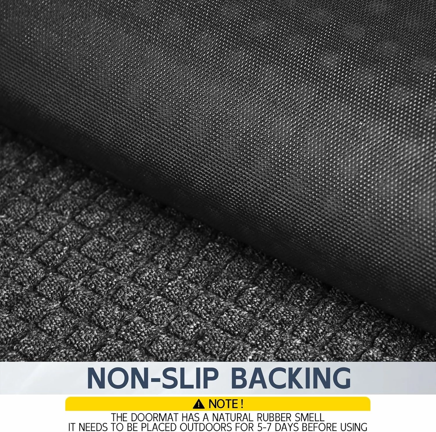 Indoor Outdoor Front Door Mats, 72" x 48" Rubber Backing Non Slip Durable Welcome Floor Mats for Patio, Garage Entrance, Stain and Fade Resistant Commercial Doormats for High Traffic