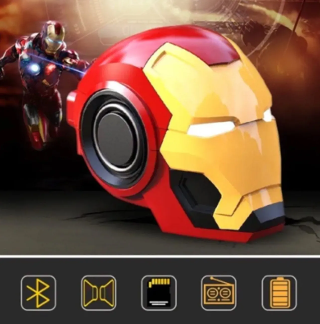 Ironman Speaker - Bluetooth | AUX | TF CARD