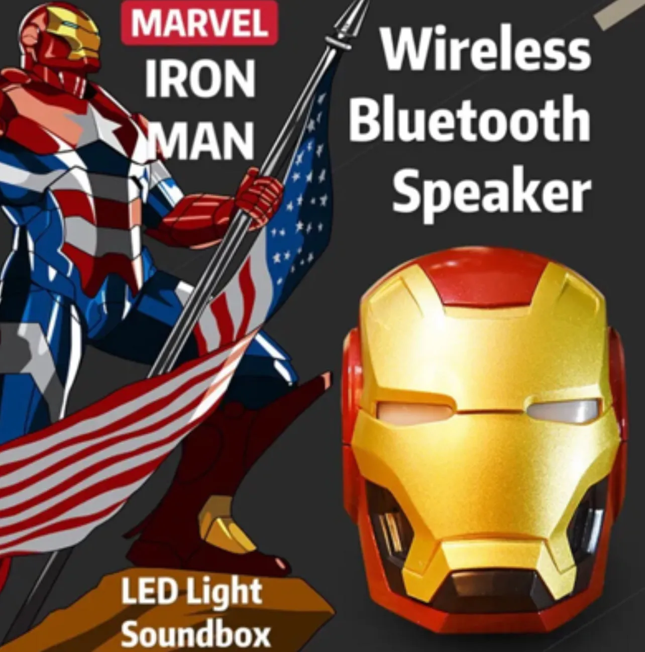 Ironman Speaker - Bluetooth | AUX | TF CARD