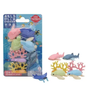 Iwako Puzzle Erasers - Aquarium