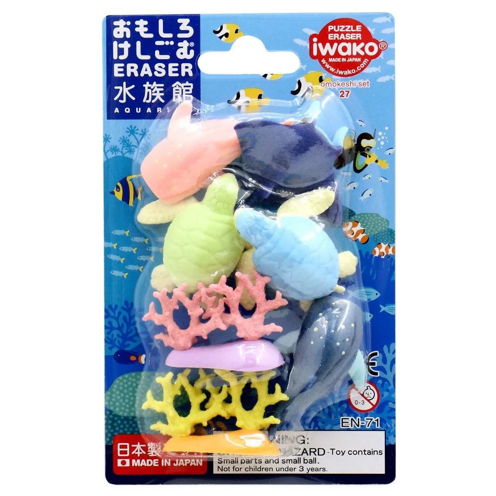 Iwako Puzzle Erasers - Aquarium