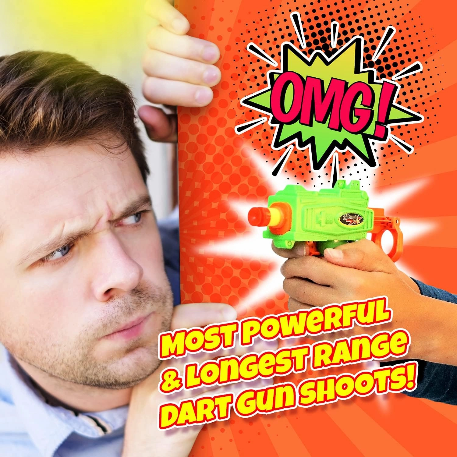 JA-RU Ultra Foam Kids Small Elite Pistol Toy Gun Blaster (6 Toy Guns) w/ 5 Soft Mini Foam Bullet Dart. Shooter Game for Boys & Girls. Party Favors Birthday Goodie Bag Bulk Set Party Supplies. 5483-6p