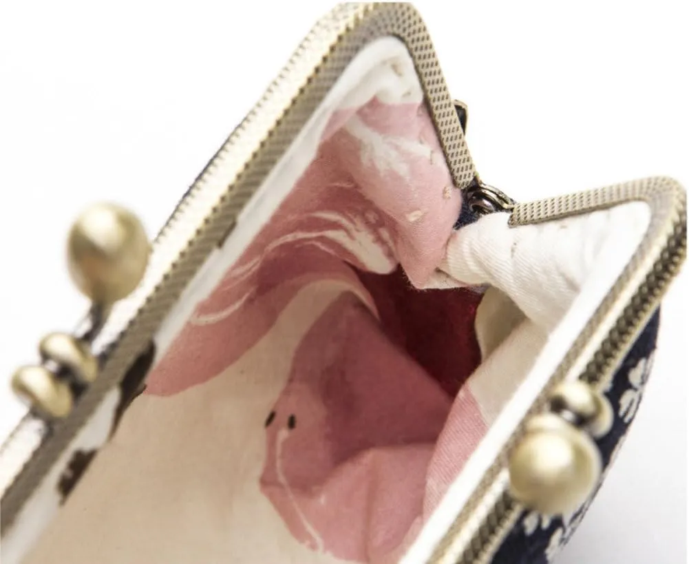 Jan Dee Lady's Cute Classic Floral Exquisite Buckle Coin Purse