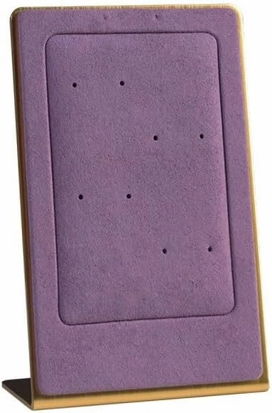 Jewelry Organizer Necklace Display Rack, Velvet Lightweight Shelf for Earrings, Simple Creative Jewelry Display Storage Shelves Jewelry Stand(Purple)