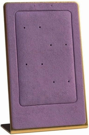 Jewelry Organizer Necklace Display Rack, Velvet Lightweight Shelf for Earrings, Simple Creative Jewelry Display Storage Shelves Jewelry Stand(Purple)