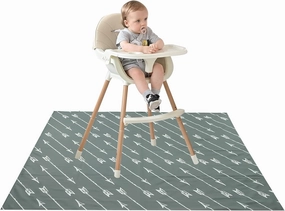 Joyo roy 135x140 cm Baby Floor Mat Splat Mat High Chair Mat Waterproof Mat Play Mat for Toddlers Splat Mat for Under High Chair Kids Placemats for Dining Table High Chair Mat for Floor Mat Under High