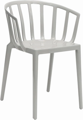 Kartell SFCH-K5806-07 Dining Chair, Gray, W51/D51/H75/SH46cm Venice