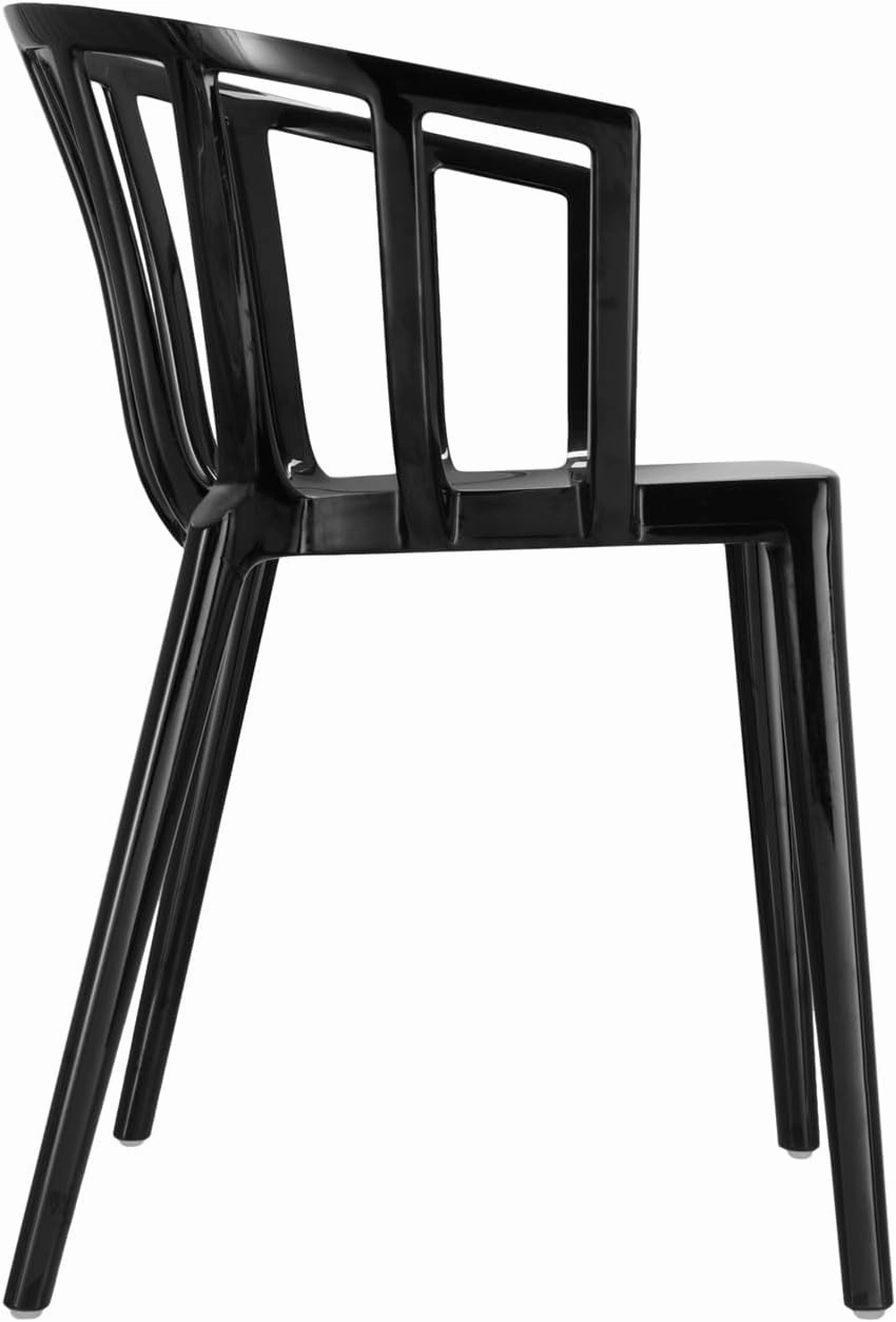Kartell SFCH-K5806-09 Dining Chair, Black, W51/D51/H75/SH46cm Venice