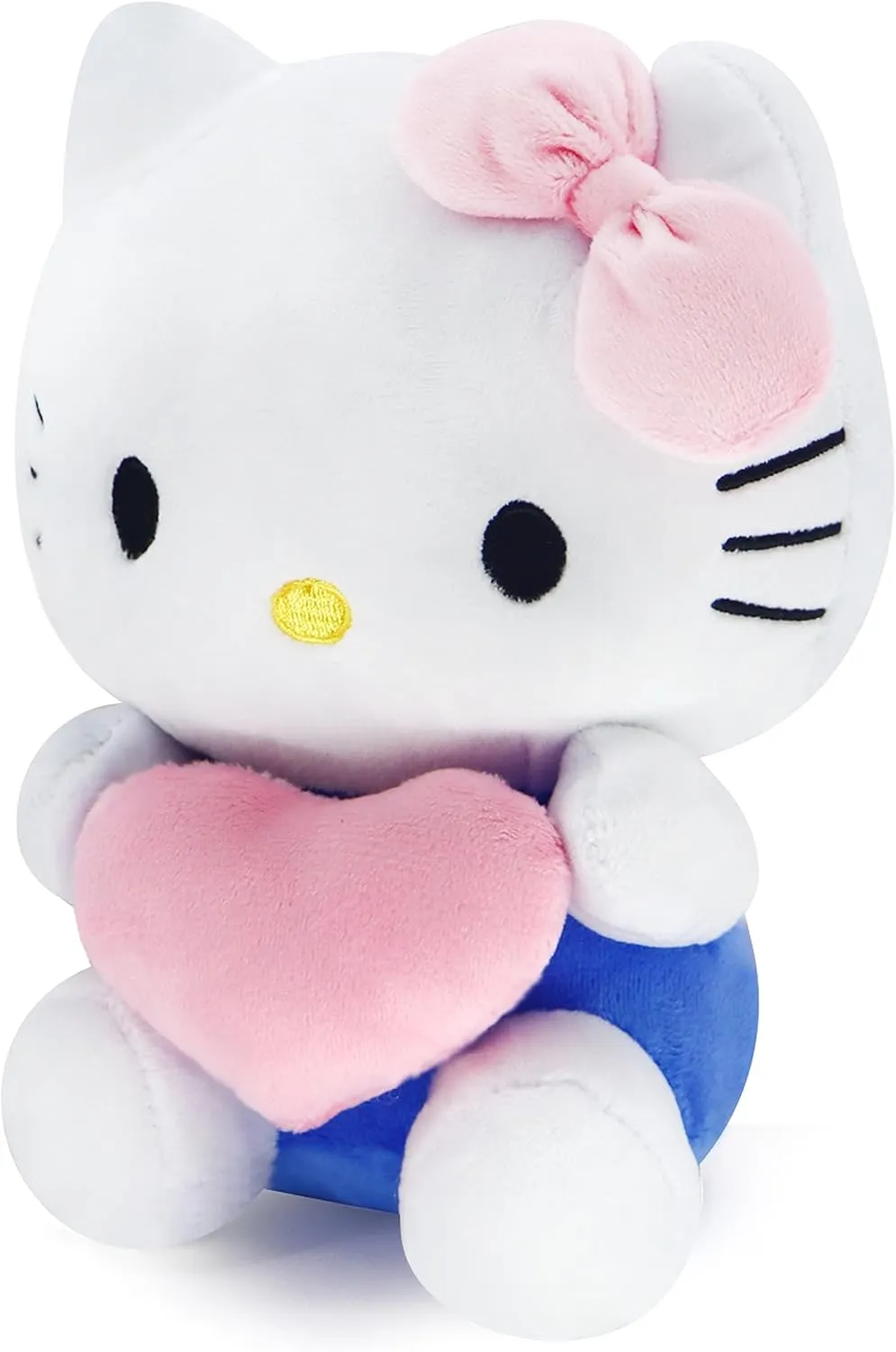 Kawaii Plush Toy with Love Piloow, Soft Cartoon Plush, Theme Party Favor, Birthday Gift for Girls Boys (Blue)