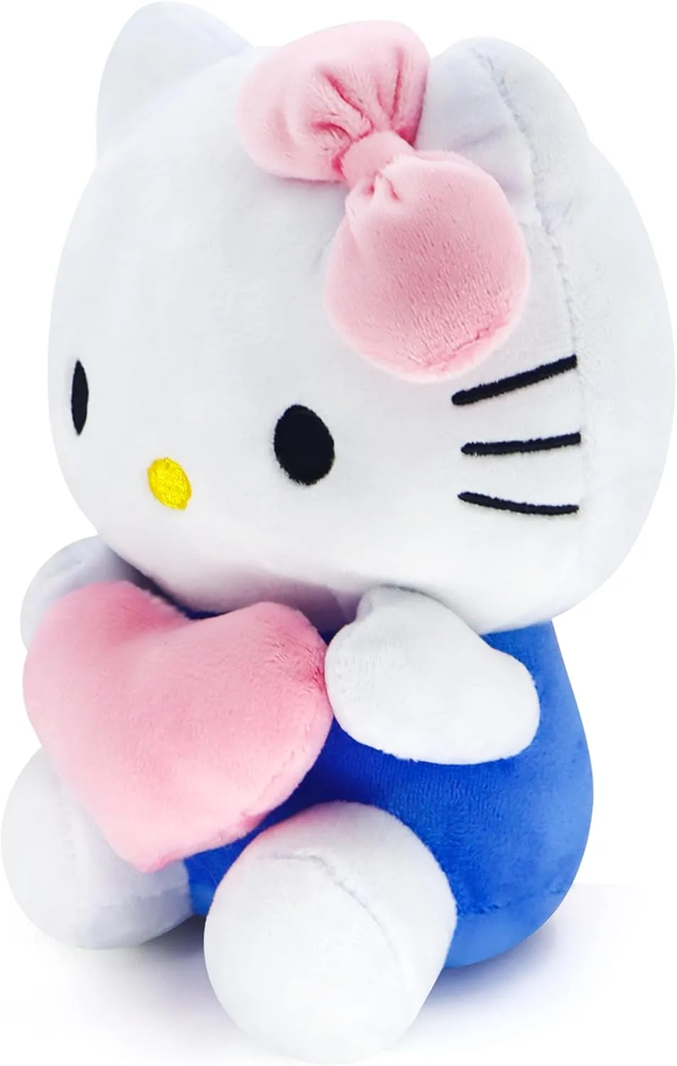 Kawaii Plush Toy with Love Piloow, Soft Cartoon Plush, Theme Party Favor, Birthday Gift for Girls Boys (Blue)