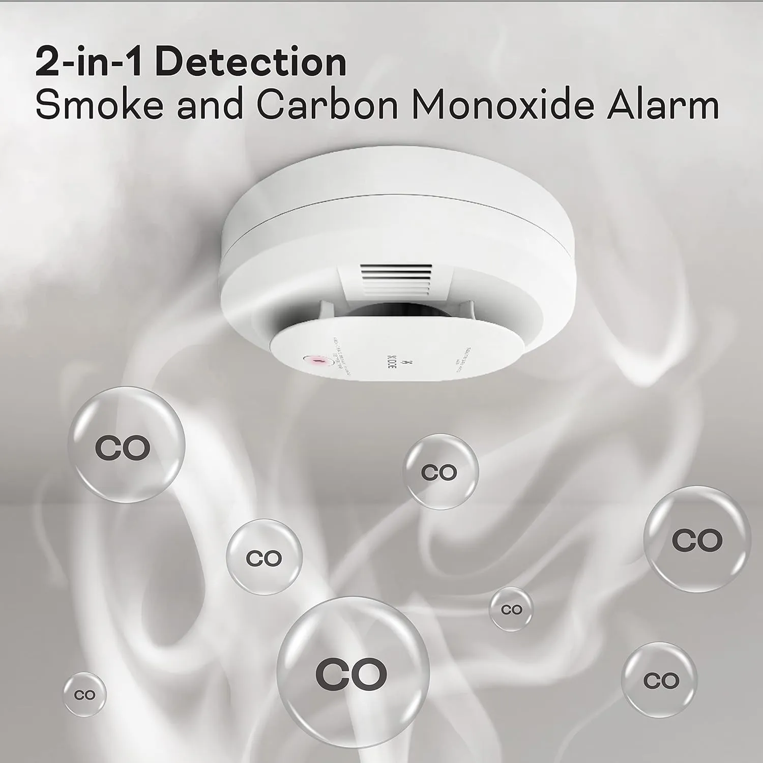 Kidde Hardwired Smoke & Carbon Monoxide Detector, AA Battery Backup, Interconnectable, LED Warning Light Indicators, 2 Count (Pack of 1)
