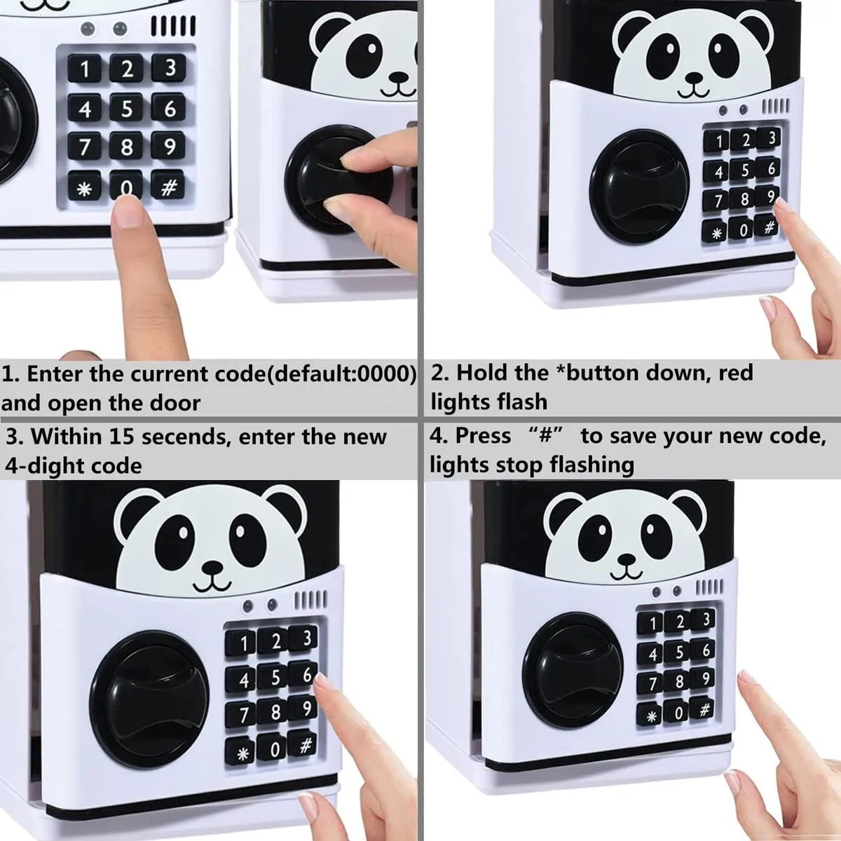Kids Electronic Password Safe Mini ATM Piggy Bank Toy for 3-14 Year Old Boys and Girls