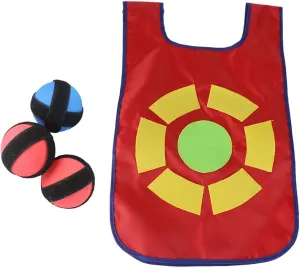 Kids Interactive Ball Vest Set for Dodgeball Game, Indoor Outdoor Fun, Tag Game with Throwing Balls