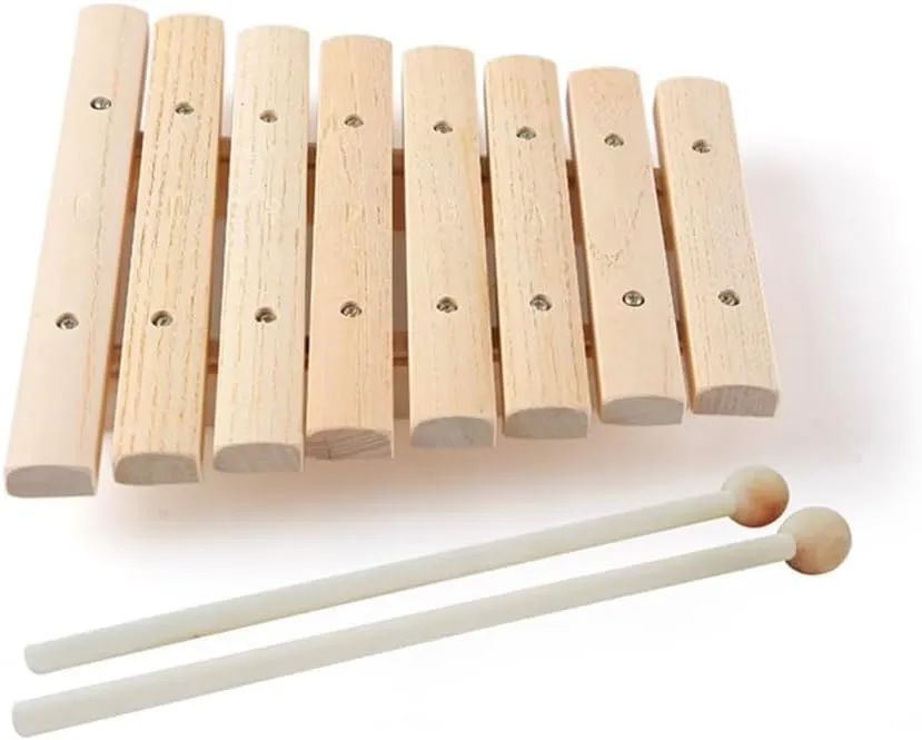 Kids Wooden Xylophone, Easy to Play Music Instrument, Small