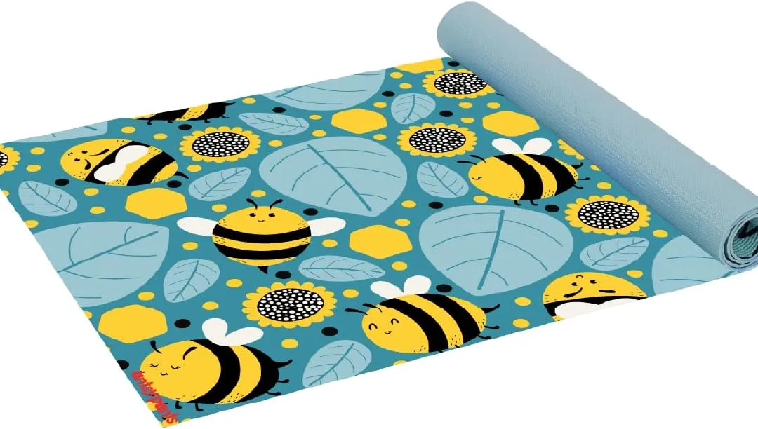 Kids Yoga Mat - Yoga Mat for Kids, Yoga Mats for Home Workout, Travel Yoga Mat, Yoga Mat Non Slip, 60” x 24”, 3mm Free of Toxic Phthalates