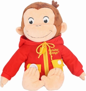 KIDS PREFERRED Curious George Learn to Dress Monkey Stuffed Animal Plush Toys Soft Cute Cuddle Plushie Gifts for Baby and Toddler Boys and Girls - 16" Stuffed Animal