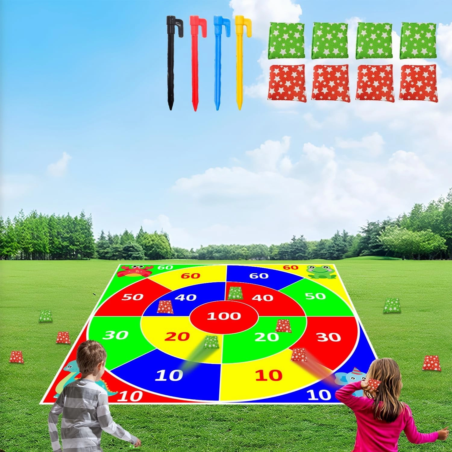 Kids Safe Throwing Game - Indoor & Outdoor Fun for Kids 3  and Adults, Perfect for Boys and Girls Gifts
