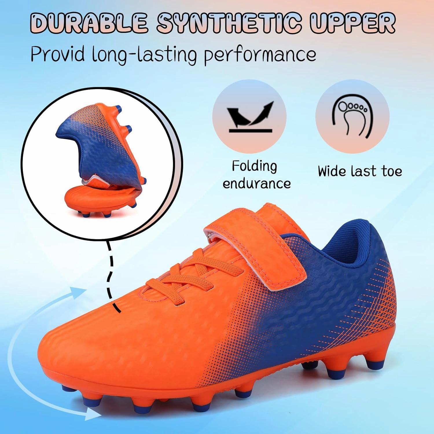 Kids Soccer Cleats Boys Girls Football Cleats Outdoor Indoor Soccer Shoes AG TF