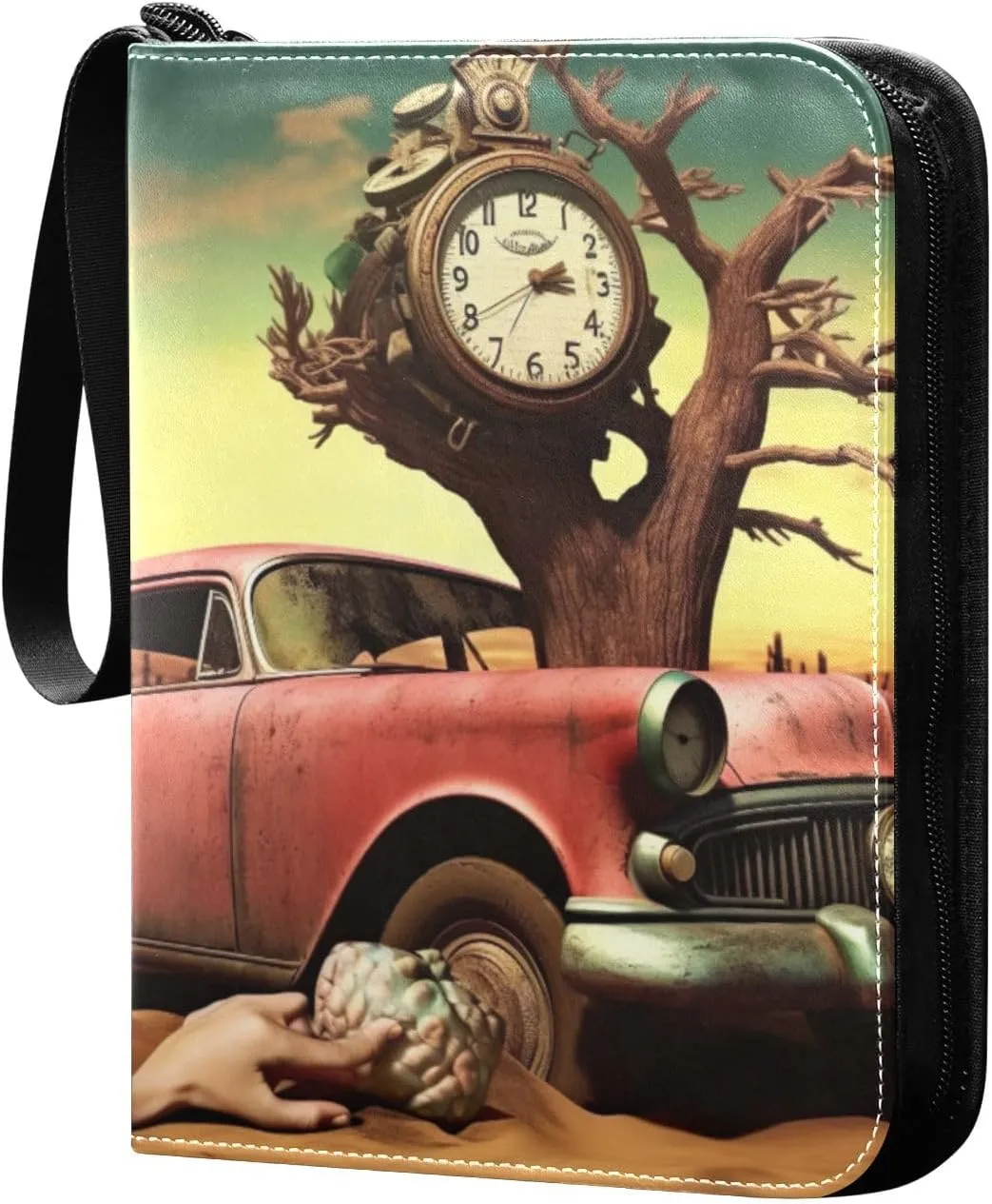 Kigai Fantasy Painting Card Binder - 400 Pockets Card Holder with 50 Sleeves, Trading Card Album Folder for Boys Girls