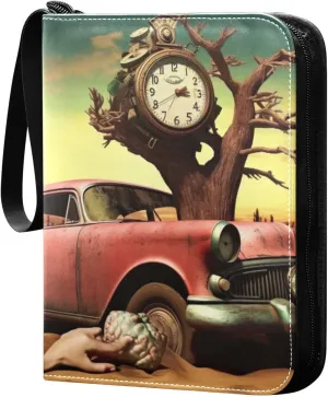 Kigai Fantasy Painting Card Binder - 400 Pockets Card Holder with 50 Sleeves, Trading Card Album Folder for Boys Girls