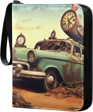 Kigai Fantasy Painting Card Binder - 400 Pockets Card Holder with 50 Sleeves, Trading Card Album Folder for Boys Girls