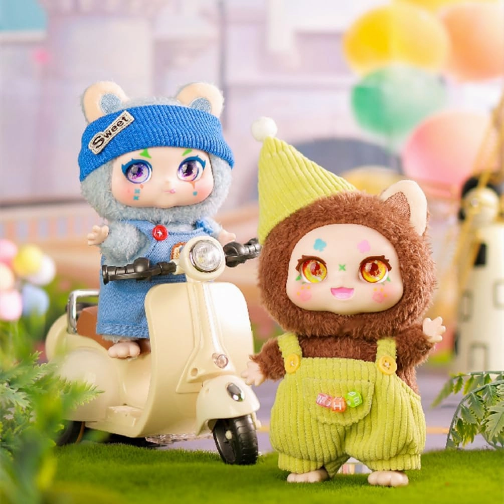 Kimmon Plush Doll Blind Box Figures 6Pcs Cute Collectible Toys Kawaii Birthday Gifts