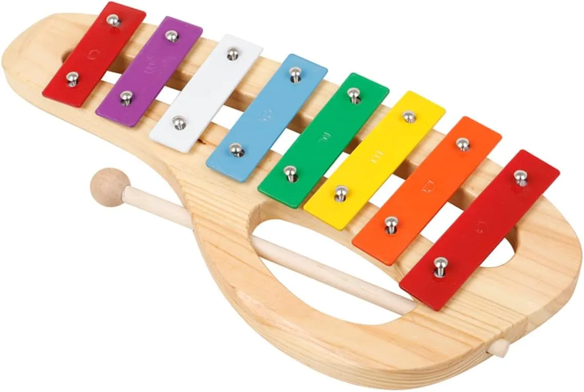 Kisangel 1Set Colorful Note Orff Knocking Piano for Percussion Instrument for Early Childhood Education Develop Rhythm and Music Skills Safe Music