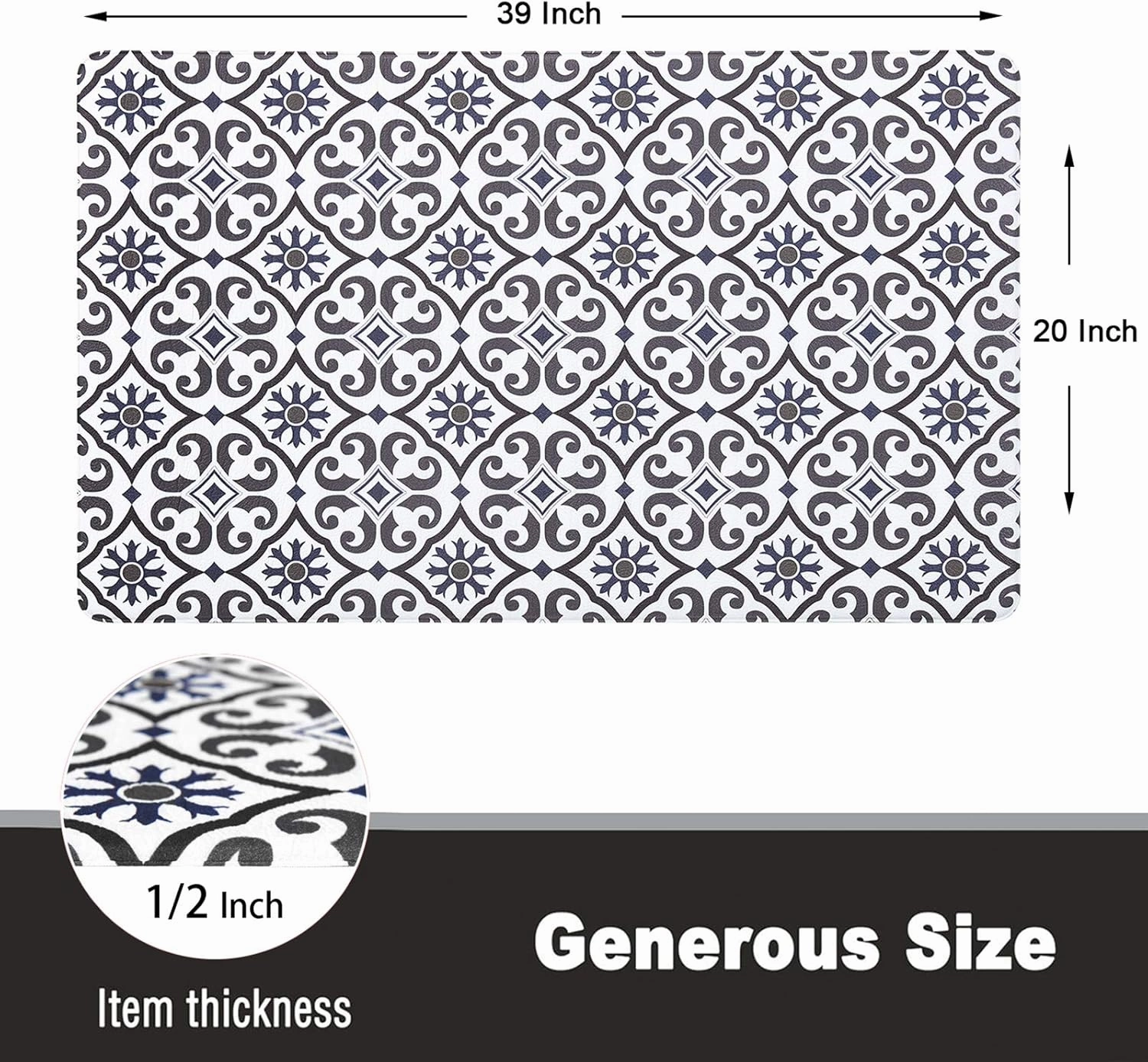 Kitchen Anti Fatigue Floor Comfort Mats for Standing Desk Garages