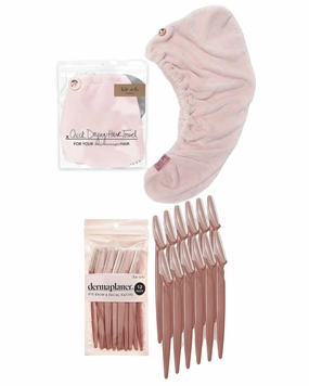 Kitsch Microfiber Hair Towel and Dermaplaning Tool Bundle with Discount