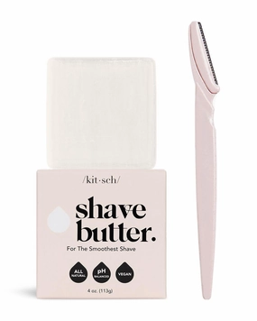 Kitsch Smoothing Shave Butter for Sensitive Skin & Dermaplaning tool
