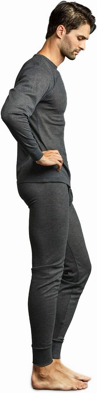 Knocker Men's Long Thermal Underwear Top and Bottom Set