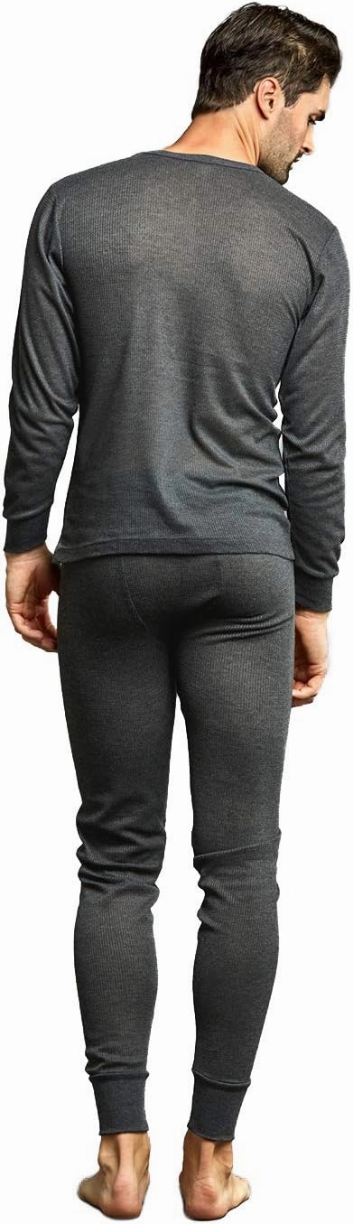 Knocker Men's Long Thermal Underwear Top and Bottom Set
