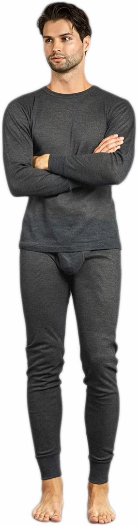 Knocker Men's Long Thermal Underwear Top and Bottom Set