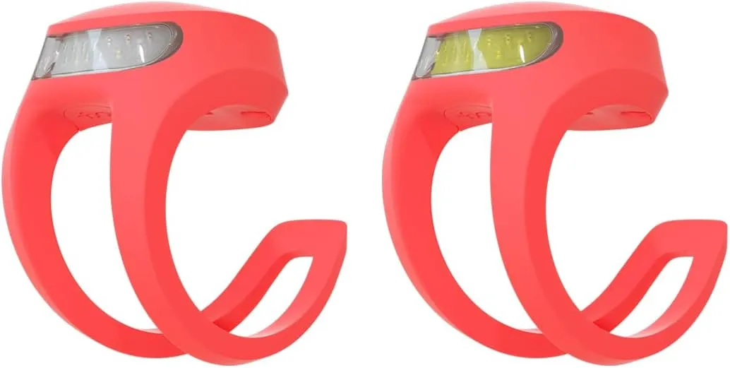 Knog Frog Bike Headlight and Tail Light Set - USB-C Rechargeable Bicycle Light with 40 Lumen Front & 20 Lumen Rear Output, 9 Modes, Flexible Mount, IP65 Water Resistant Bike Light