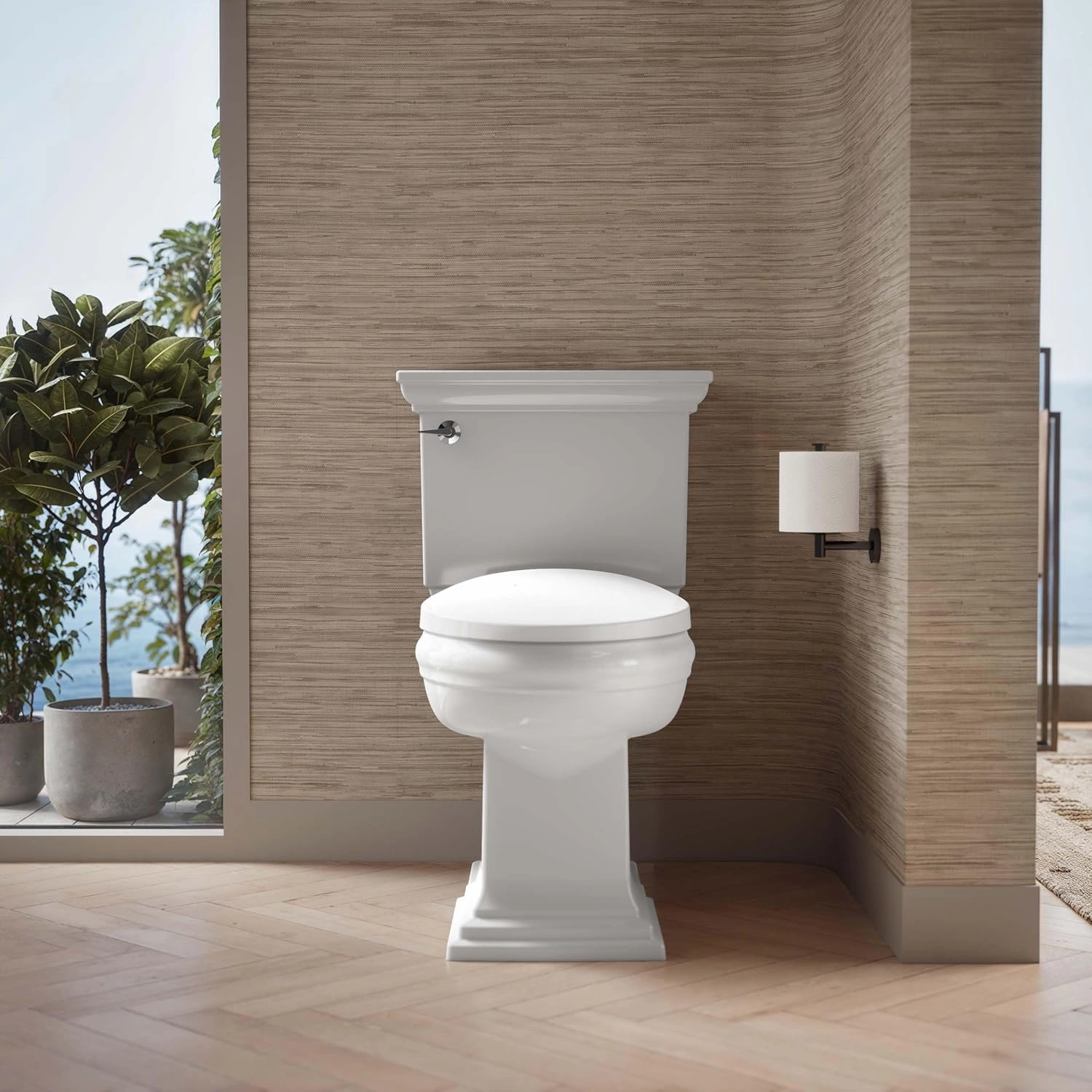 KOHLER 10349-0 PureWarmth Heated Quiet-Close Elongated Toilet Seat, Soft Close Toilet Seat for Standard Toilets, Slow Close, White