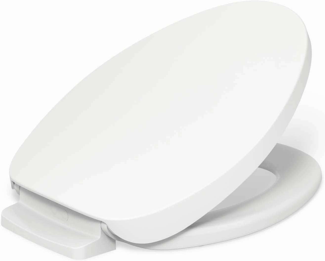 KOHLER 10349-0 PureWarmth Heated Quiet-Close Elongated Toilet Seat, Soft Close Toilet Seat for Standard Toilets, Slow Close, White