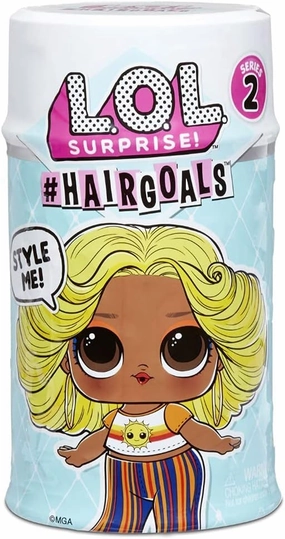 L.O.L. Surprise! Hairgoals Series 2 with 15 Surprises Including Real Hair Fashion Doll, Exclusive Hair Salon Toy Chair, Doll Accessories, Bottle, Comb - Small Dolls for Girls Ages 4-14 Years