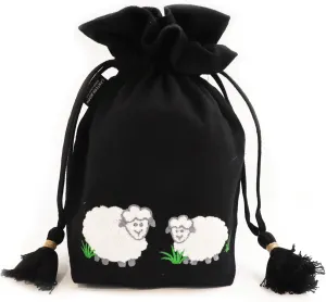 Lantern Moon Meadow Bag, White Sheep/Black Back