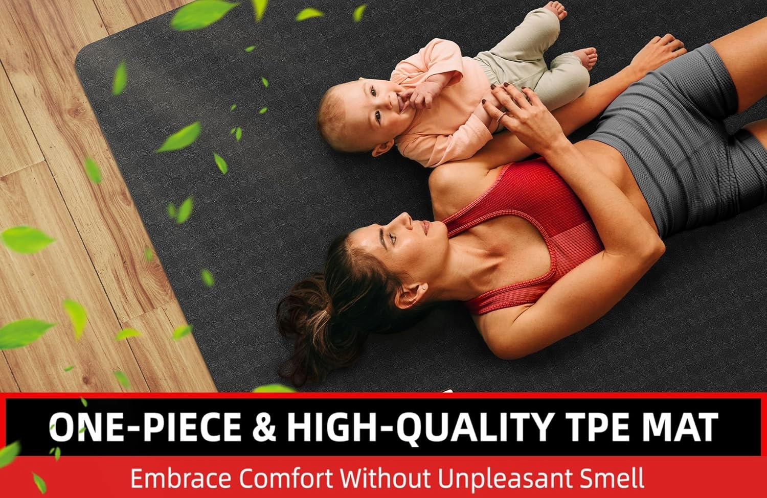 Large Yoga Mat 6'x4', Extra Thick Exercise Mat 6/8/10/12mm, Double Wide Workout Mat for Home Gym Flooring, Oversized XL Fitness Matt, Pilates, Weight Lifting, Stretch, Wrestling