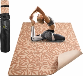 Large Yoga Mat (6'x4') Extra Wide Workout Mat for Home, Non Slip Fitness & Exercise Mat for Home Gym, Yoga, Pilates, Stretching, and Floor