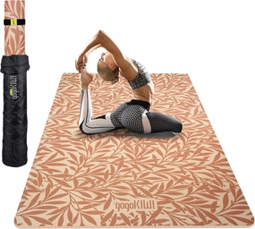 Large Yoga Mat (6'x4') Extra Wide Workout Mat for Home, Non Slip Fitness & Exercise Mat for Home Gym, Yoga, Pilates, Stretching, and Floor
