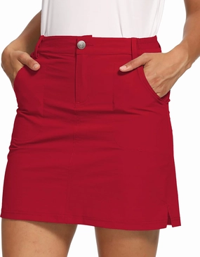 LastFor1 Women's Outdoor Skort Golf Skorts Active Athletic Skort UPF 50  Hiking Casual Skirt Quick Dry with Pockets