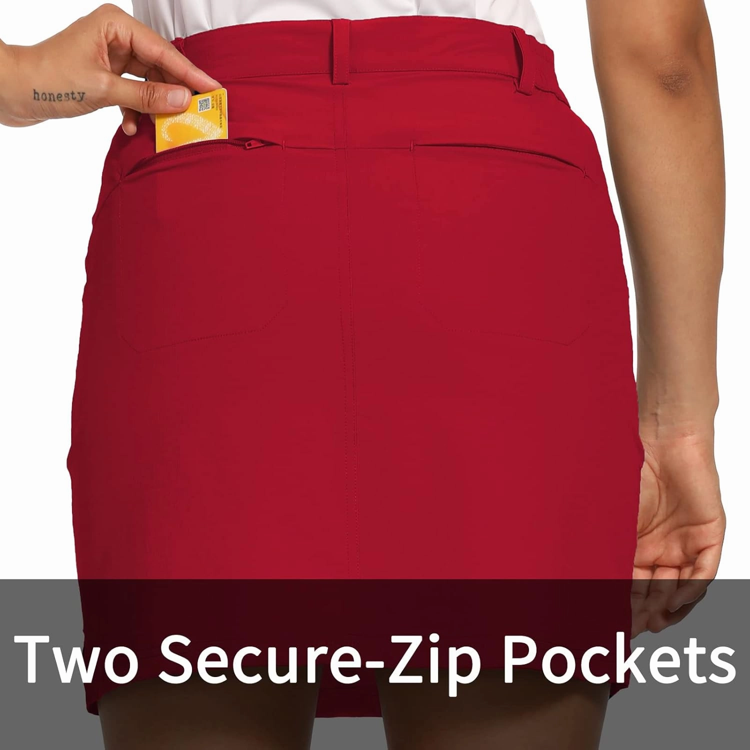 LastFor1 Women's Outdoor Skort Golf Skorts Active Athletic Skort UPF 50  Hiking Casual Skirt Quick Dry with Pockets