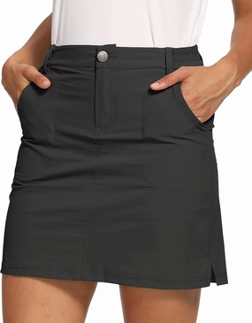 LastFor1 Women's Outdoor Skort Golf Skorts Active Athletic Skort UPF 50  Hiking Casual Skirt Quick Dry with Pockets