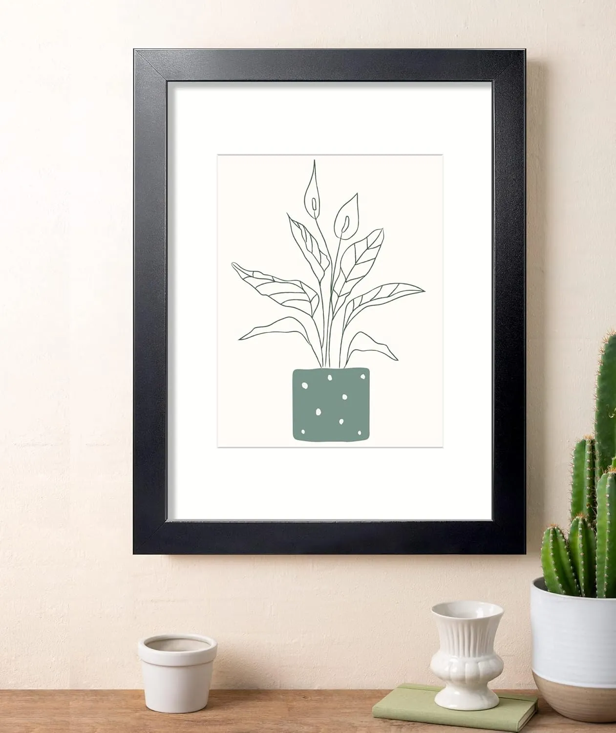 LaVie Home 14x18 Picture Frame Black Poster Frame,Display Pictures 12x16 with Mat or 14x18 Without Mat, Stable and Sturdy Frame and Polished Plexiglass, Horizontal and Vertical Format of The Walls