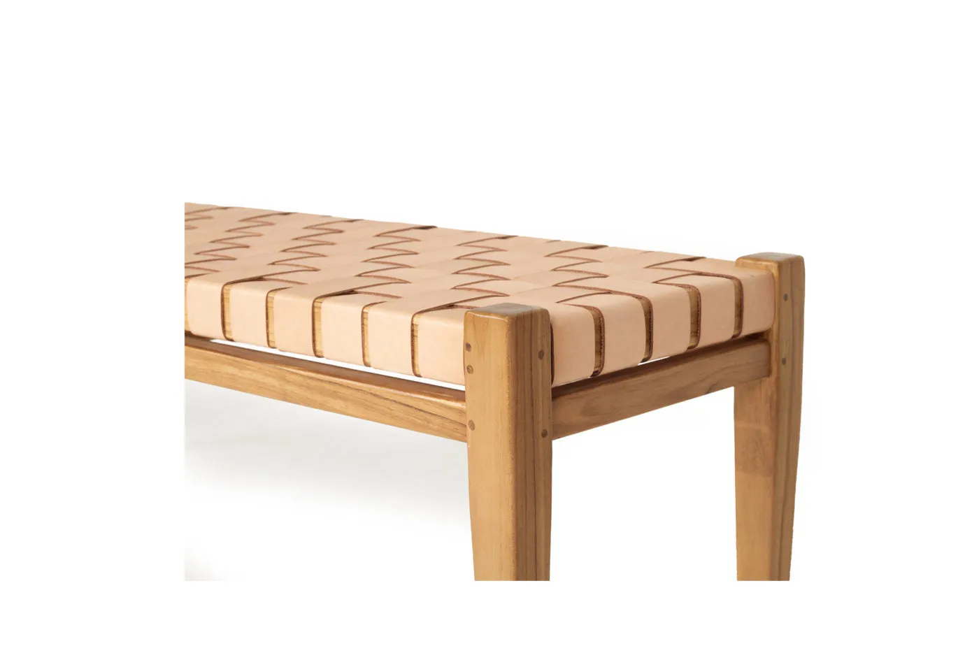 Leather Strap Bench