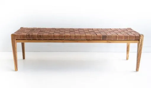 Leather Strap Bench