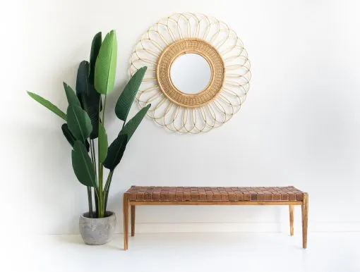 Leather Strap Bench