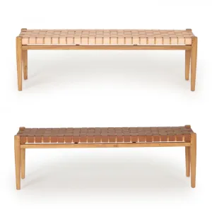 Leather Strap Bench