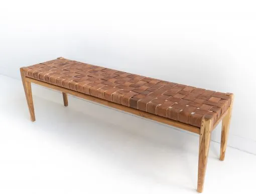 Leather Strap Bench